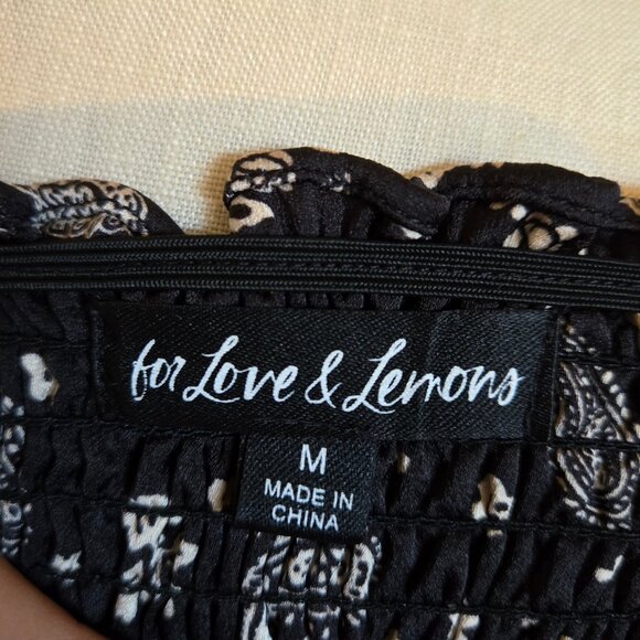 For Love & Lemons - Paisley Mini Dress (Size M) - Picture 10 of 11